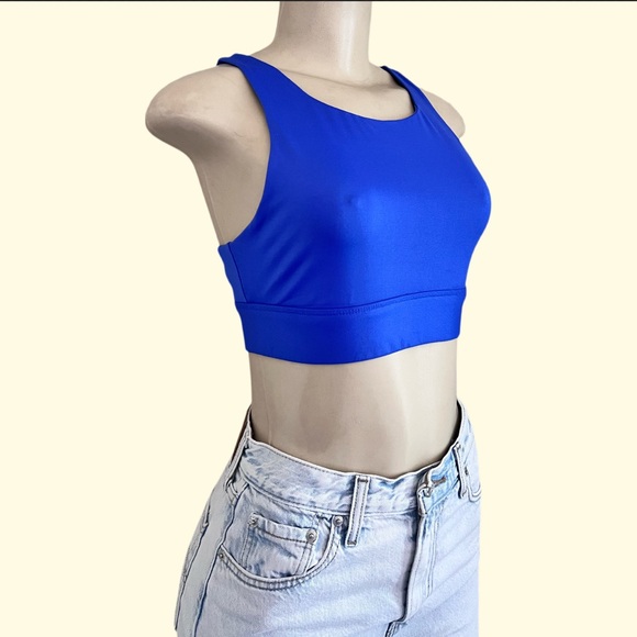 Fabletics Blue No Bounce Sports Bra Size small⭐️ - Picture 4 of 7